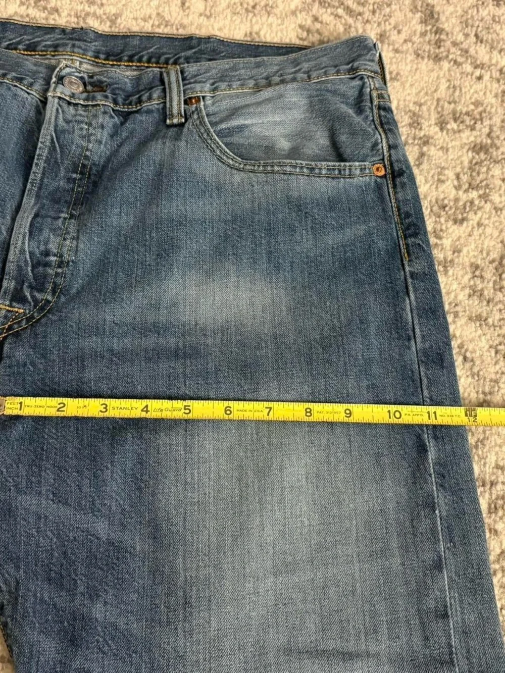 Mens Levi 501 Blue Jeans Size 38/32